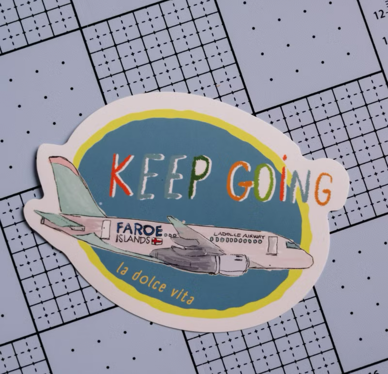 La Dolce Vita Travel Agency Waterproof Stickers