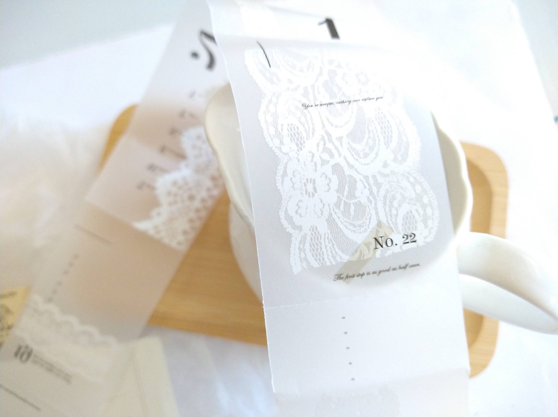 Siyun Studio Tracing Paper Tape White Lace