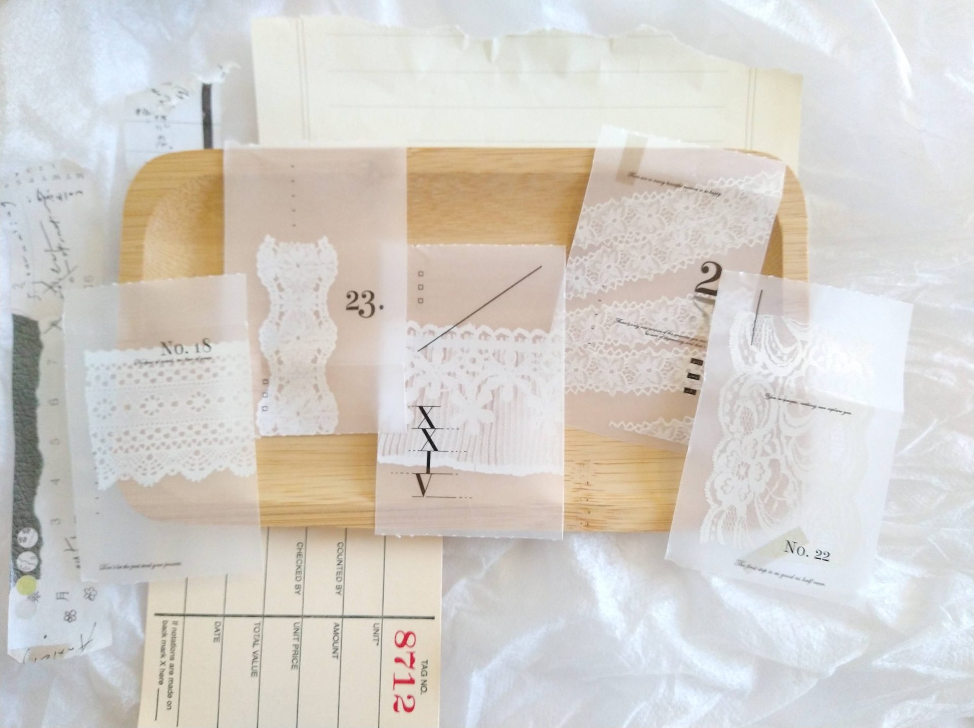 Siyun Studio Tracing Paper Tape White Lace