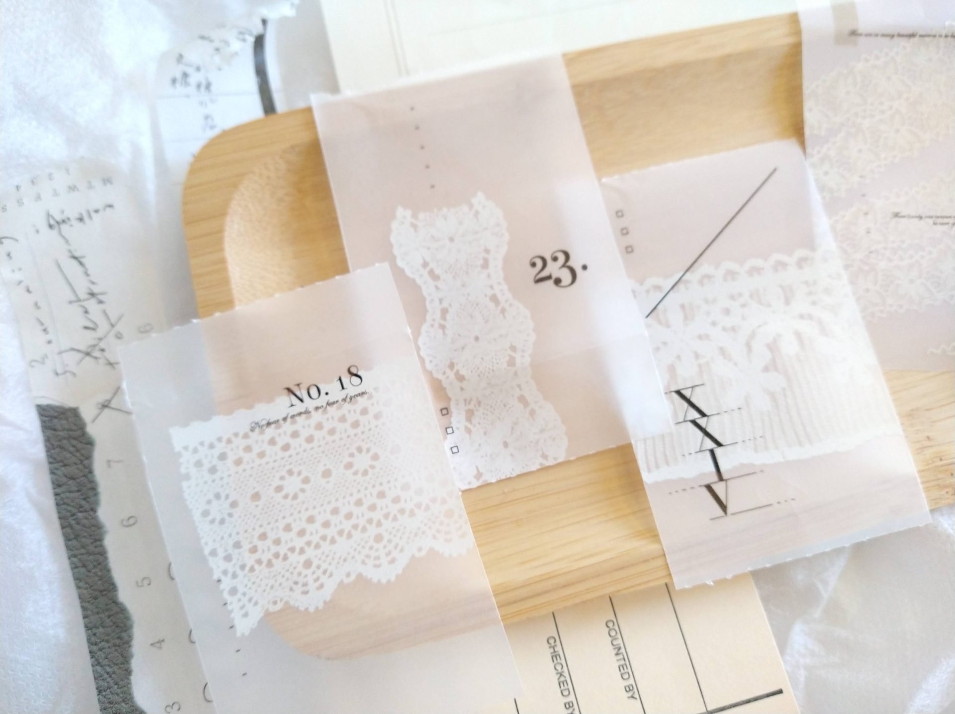 Siyun Studio Tracing Paper Tape White Lace