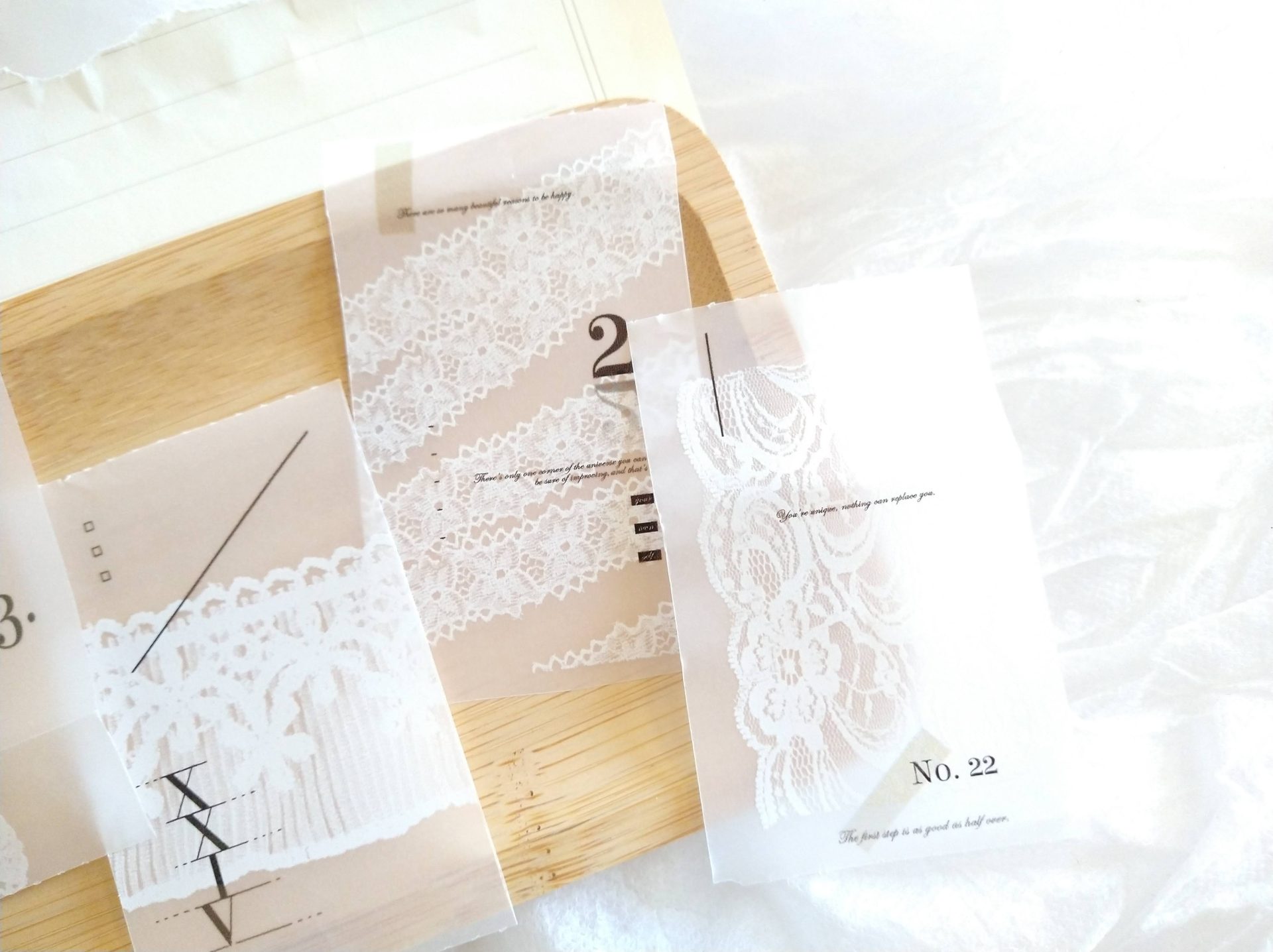 Siyun Studio Tracing Paper Tape White Lace