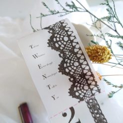 Siyun Studio Tracing Paper Tape - Black Lace