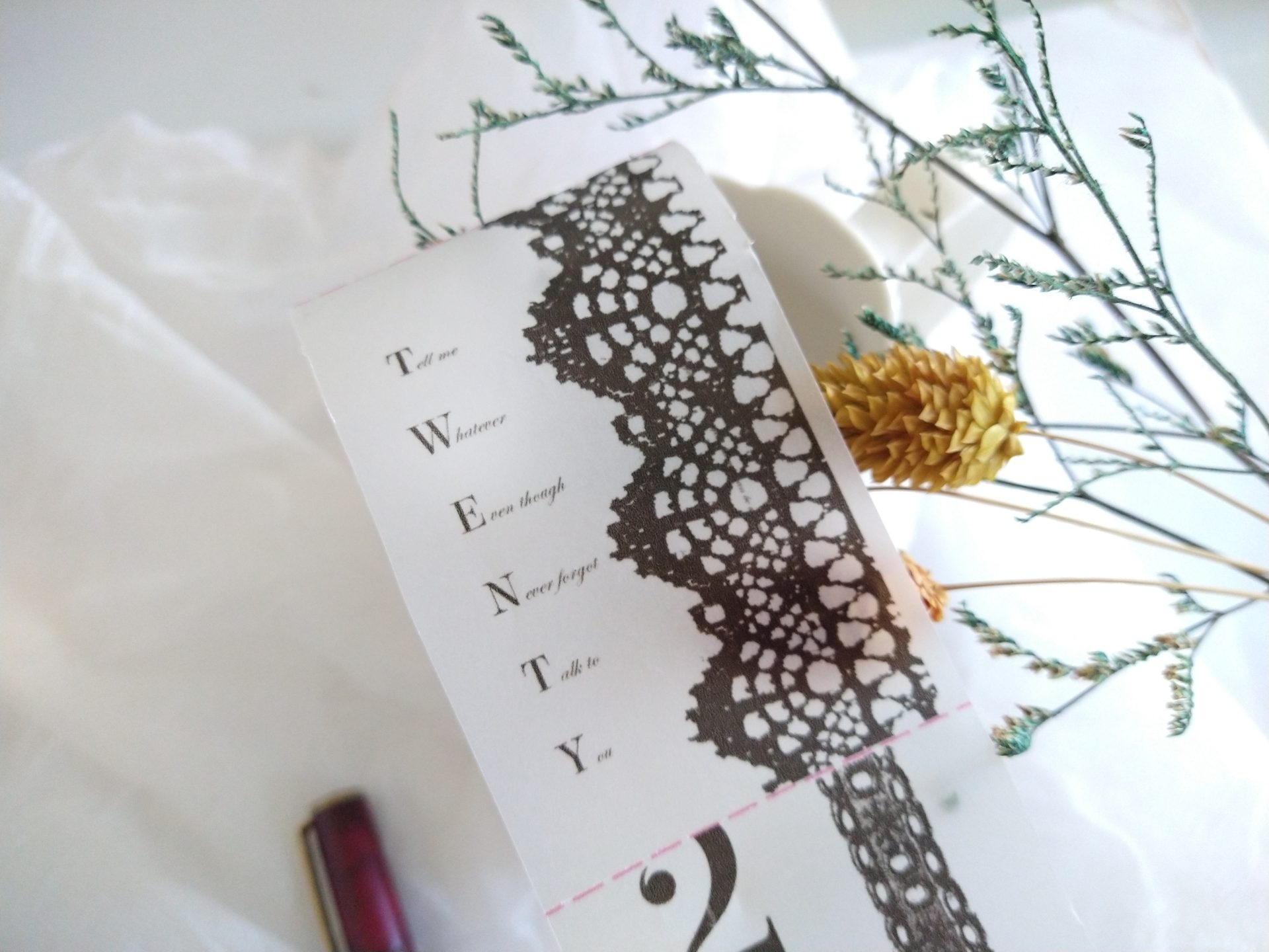 Siyun Studio Tracing Paper Tape - Black Lace