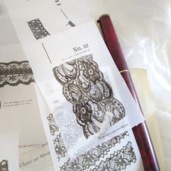 Siyun Studio Tracing Paper Tape - Black Lace