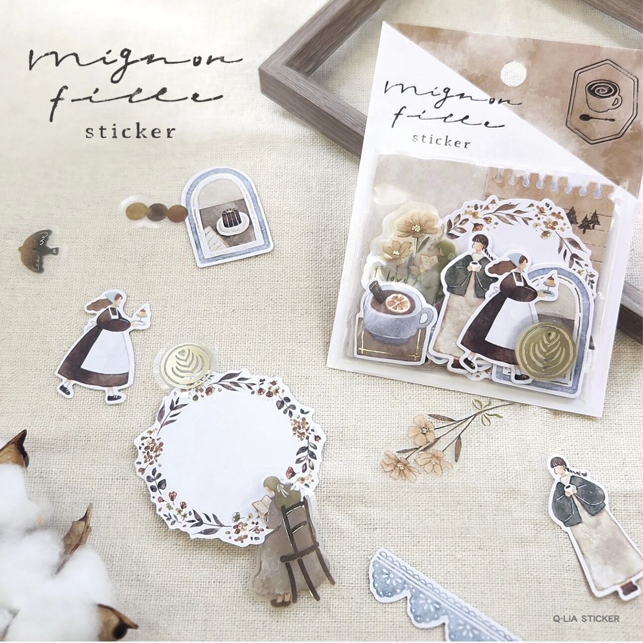 Q-lia Mignon Fille Stickers (6 designs)