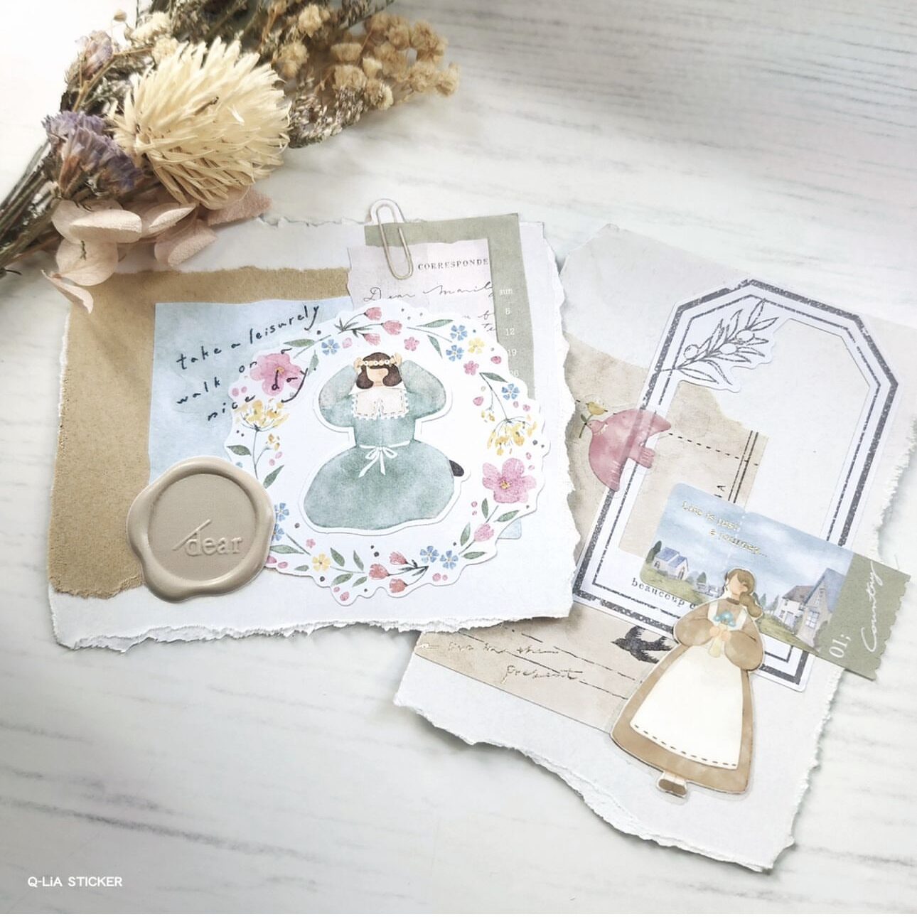 Q-lia Mignon Fille Stickers (6 designs) - Image 4