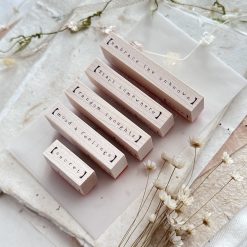 Nove Simple Words Rubber Stamps