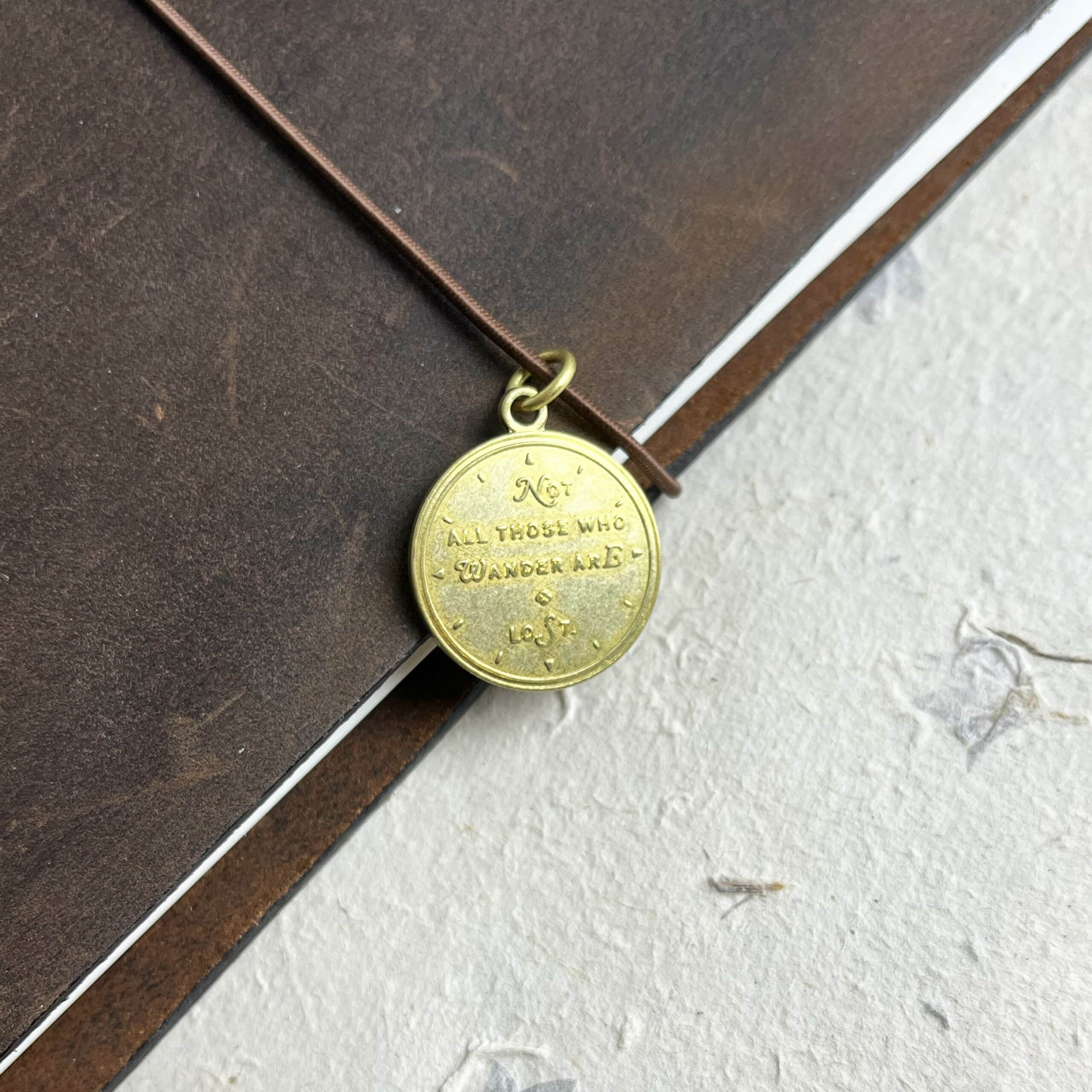 Baum-kuchen Brass Charm - Not All Those Who Wander are Lost
