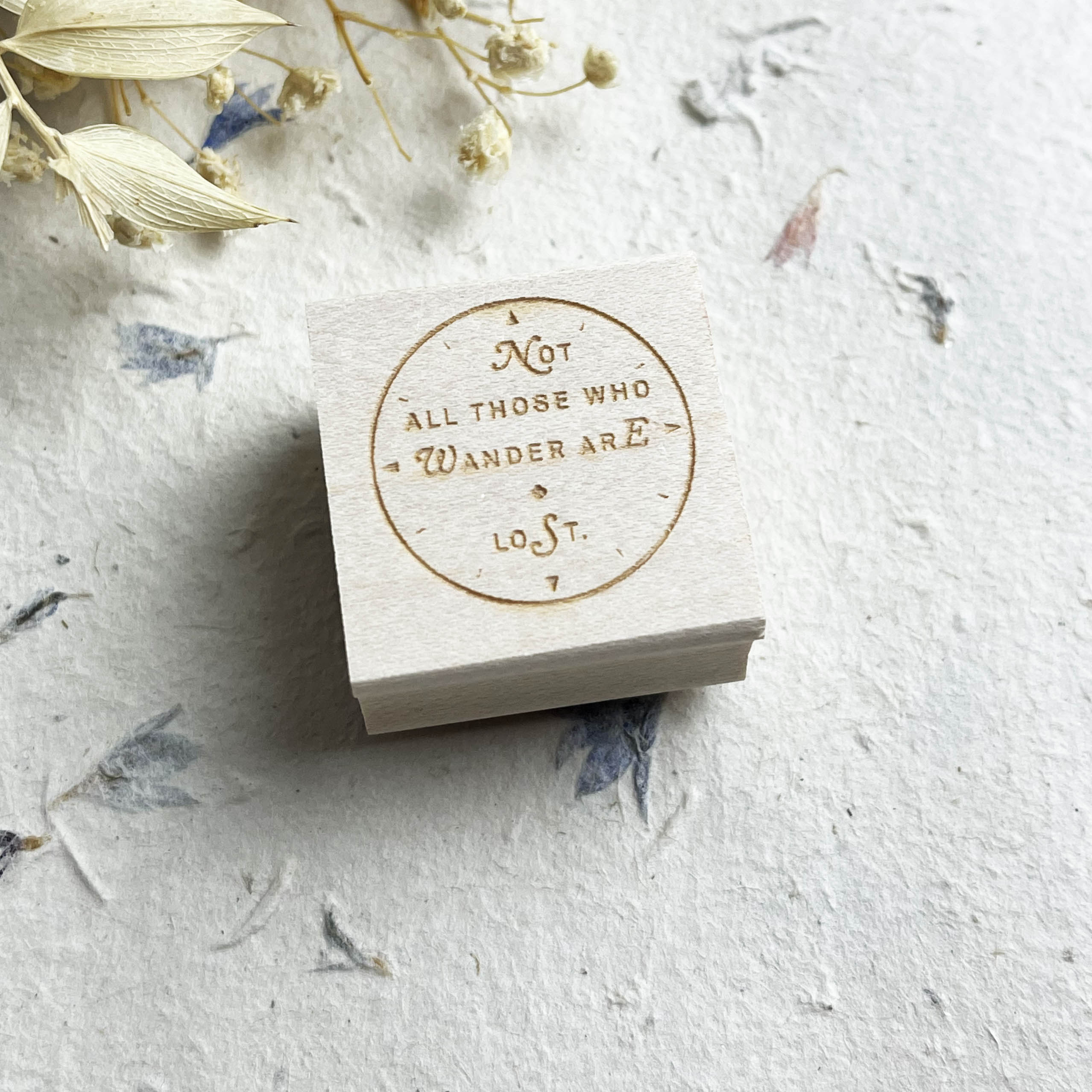 Baum-kuchen Rubber Stamp - Not All Those Who Wander are Lost