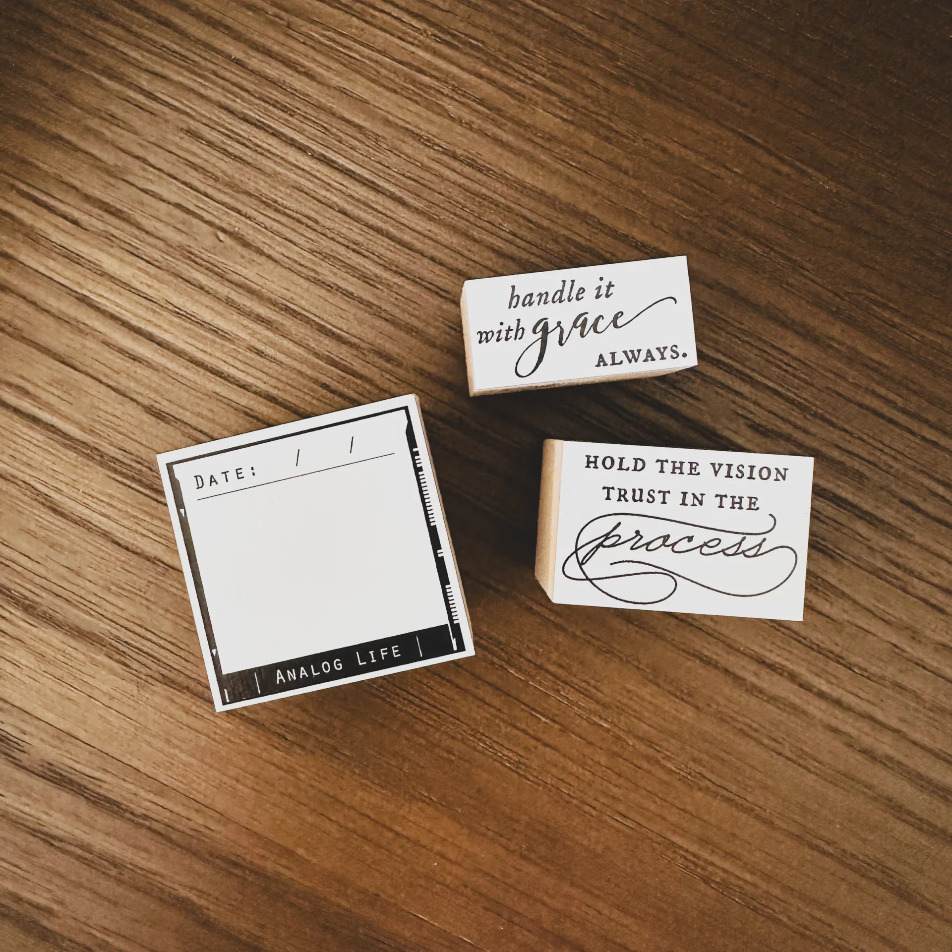 Blinks of Life Rubber Stamp - Analog Life Frame & Quotes