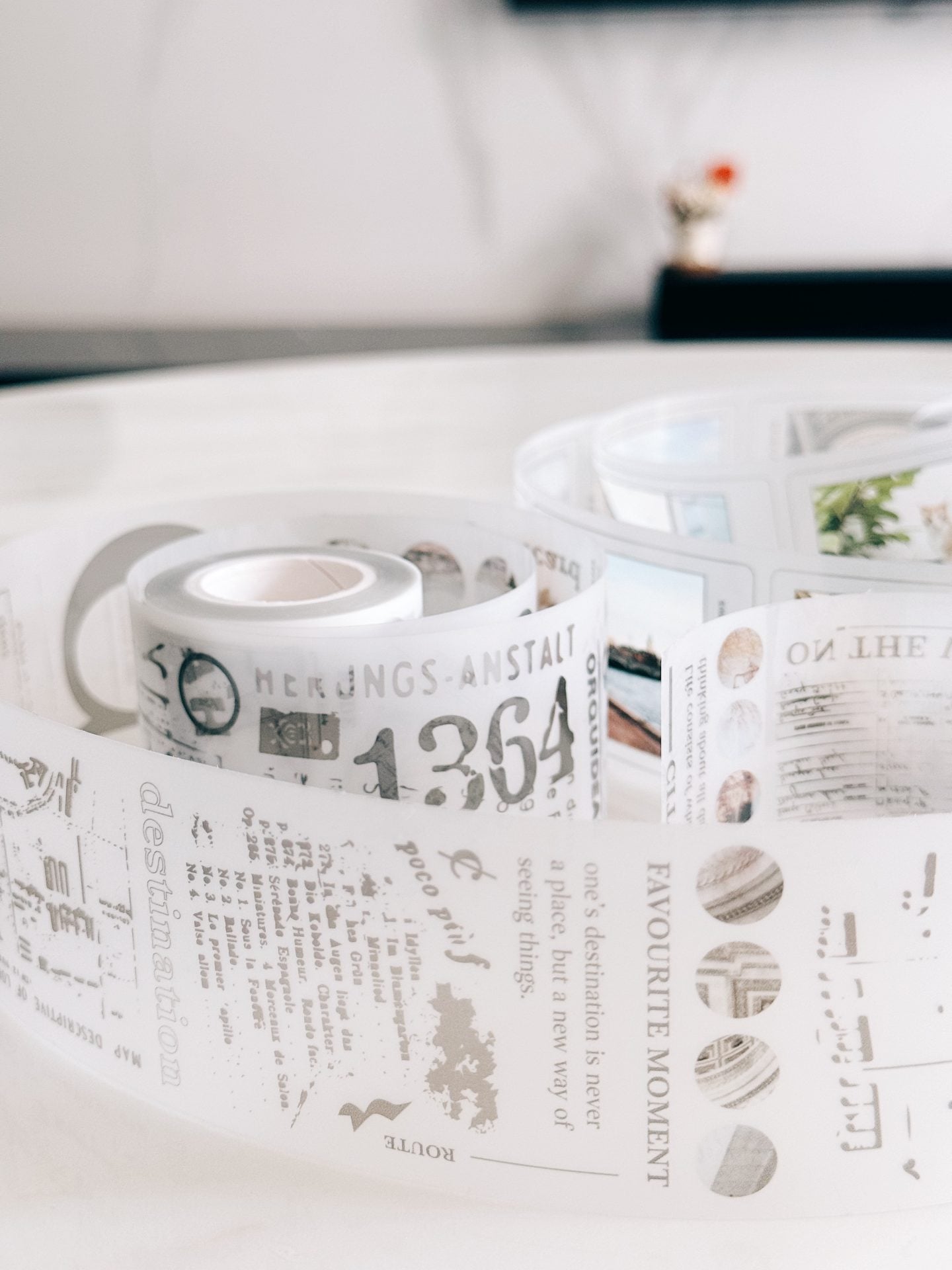 Traveling on Paper City PET Tape