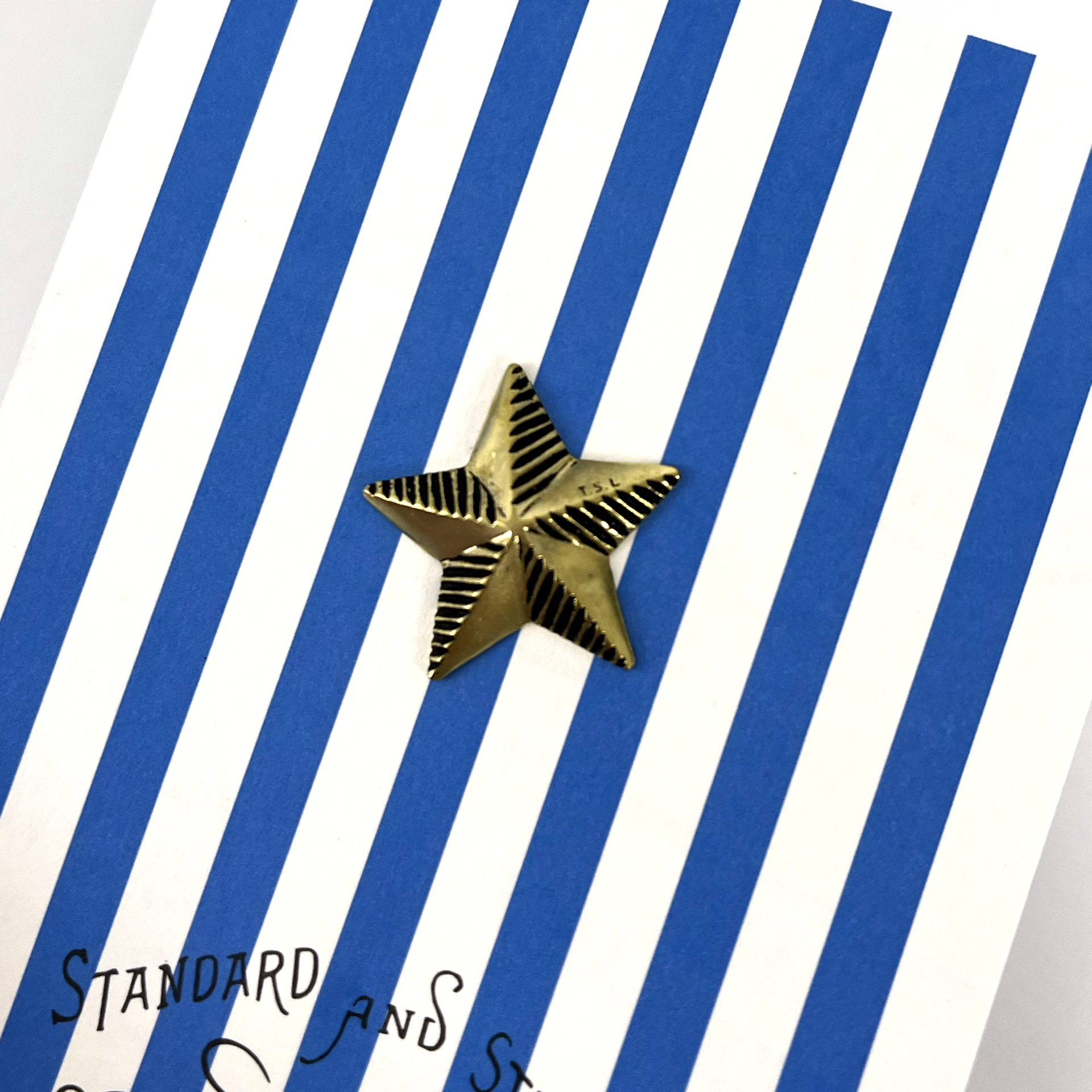 The Superior Labor Star Brass Charm / Pin