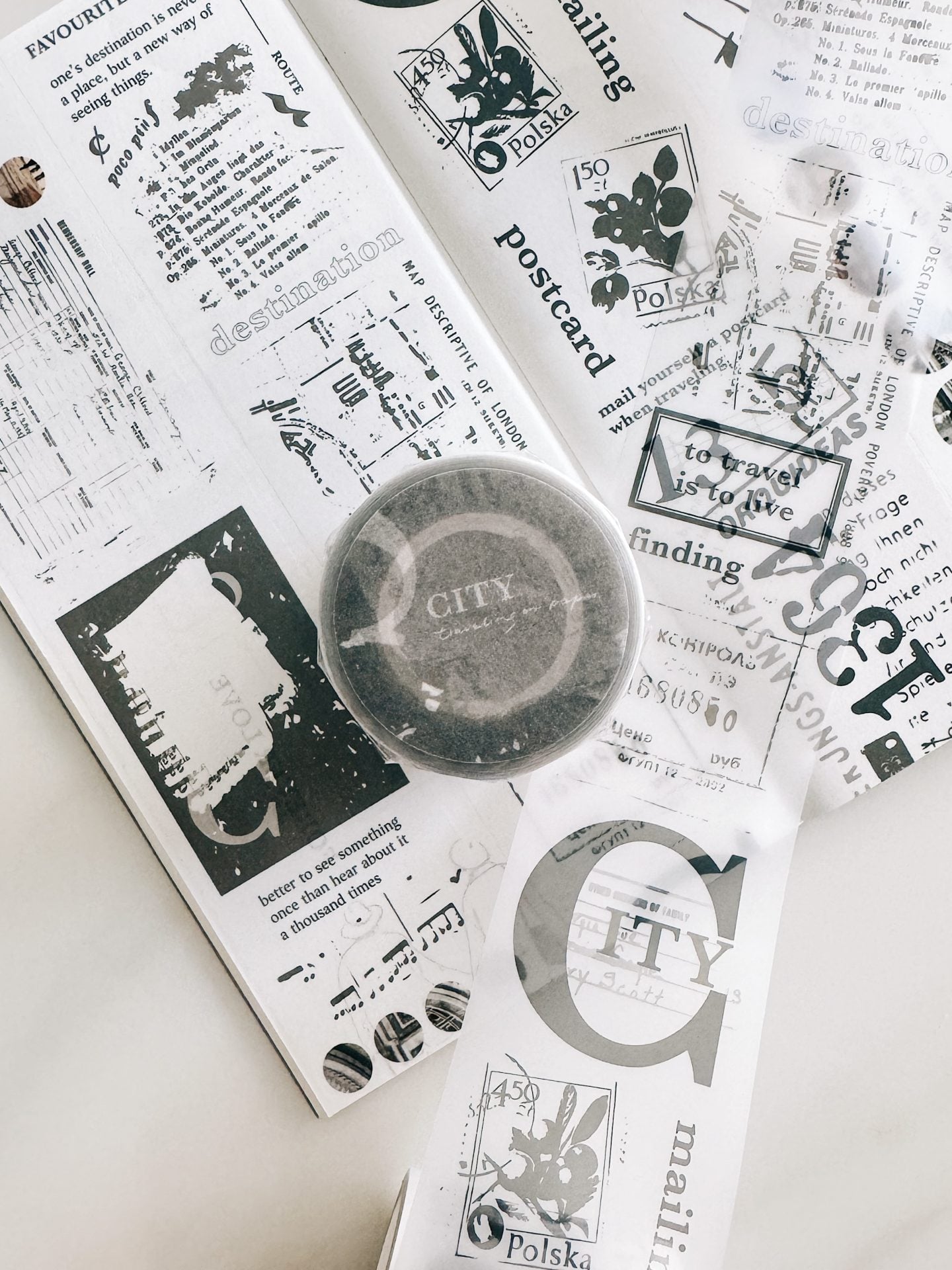 Traveling on Paper City PET Tape