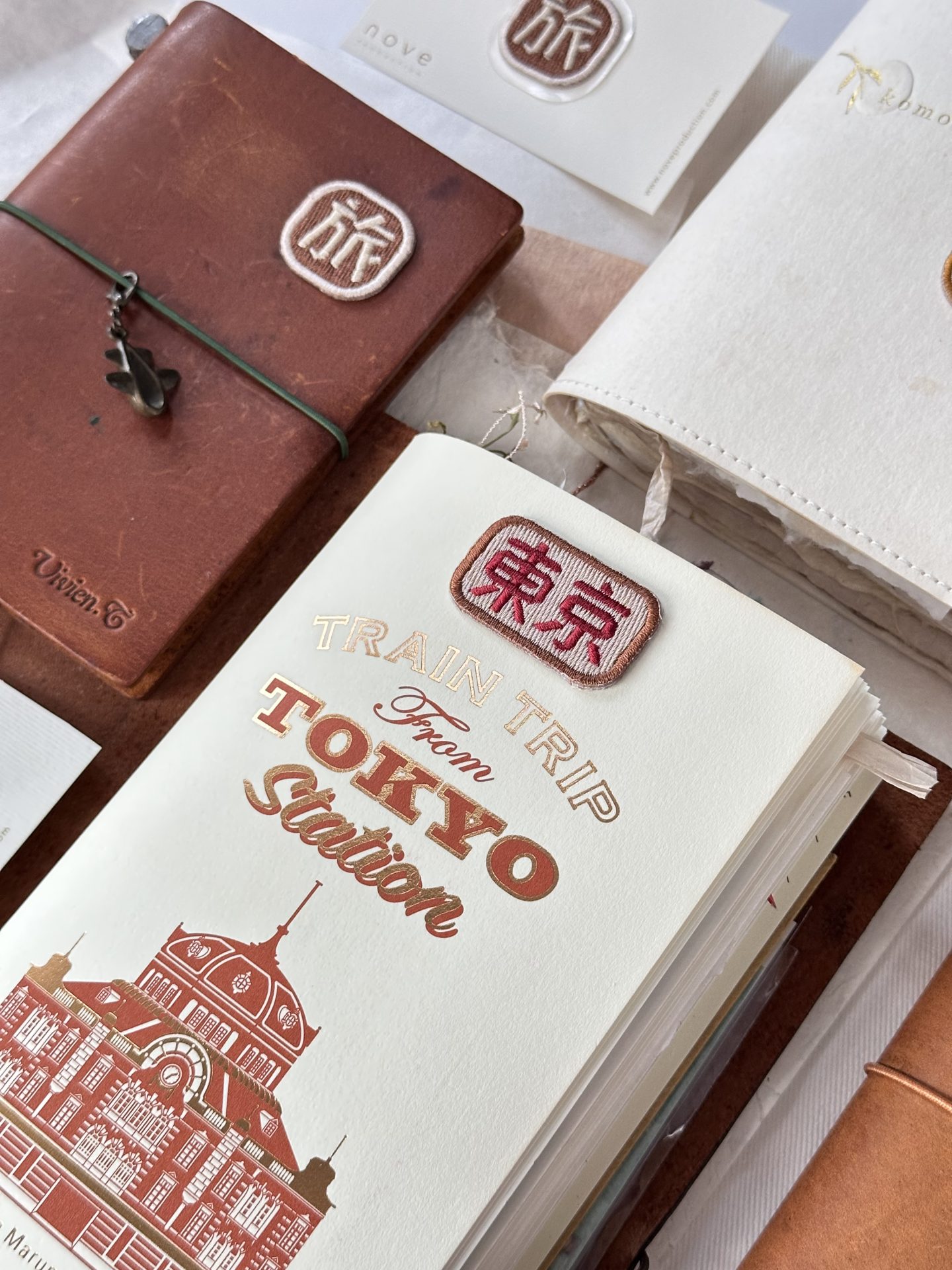 Nove Origami Words Embroidery Stickers