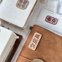 Nove Origami Words Embroidery Stickers