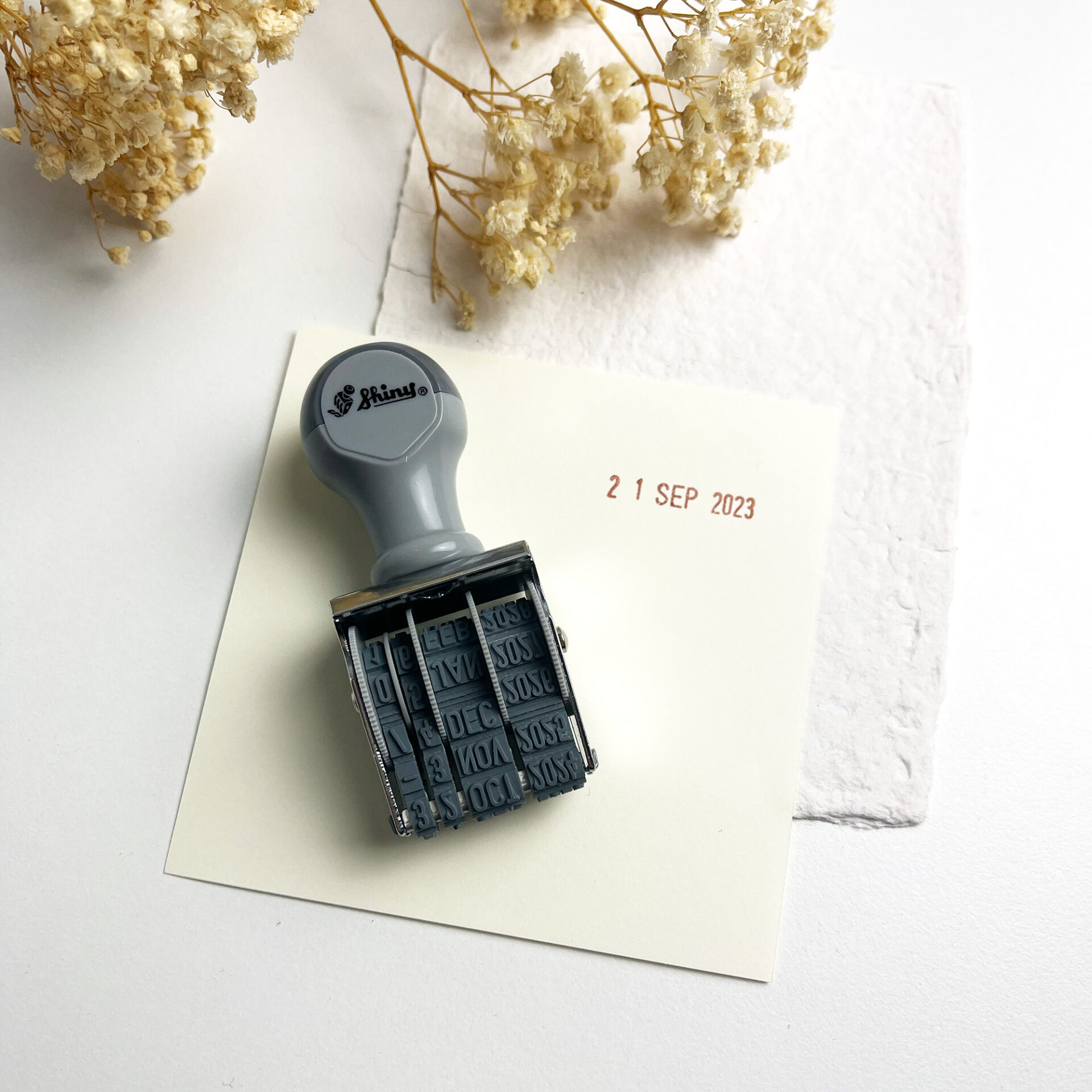 Shiny Rotating Date Stamp