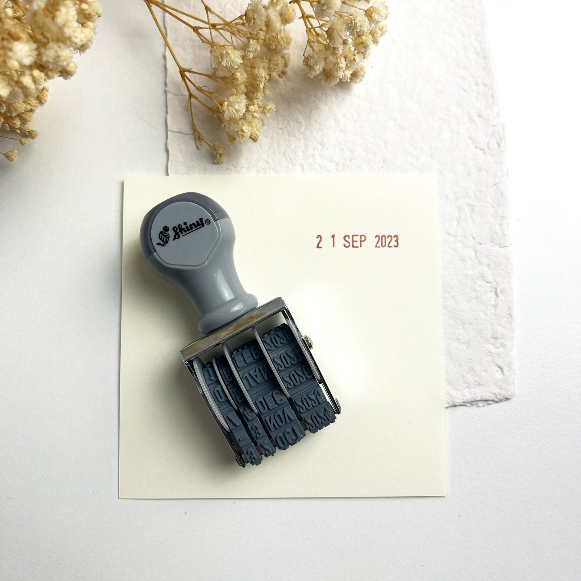 Shiny Rotating Date Stamp