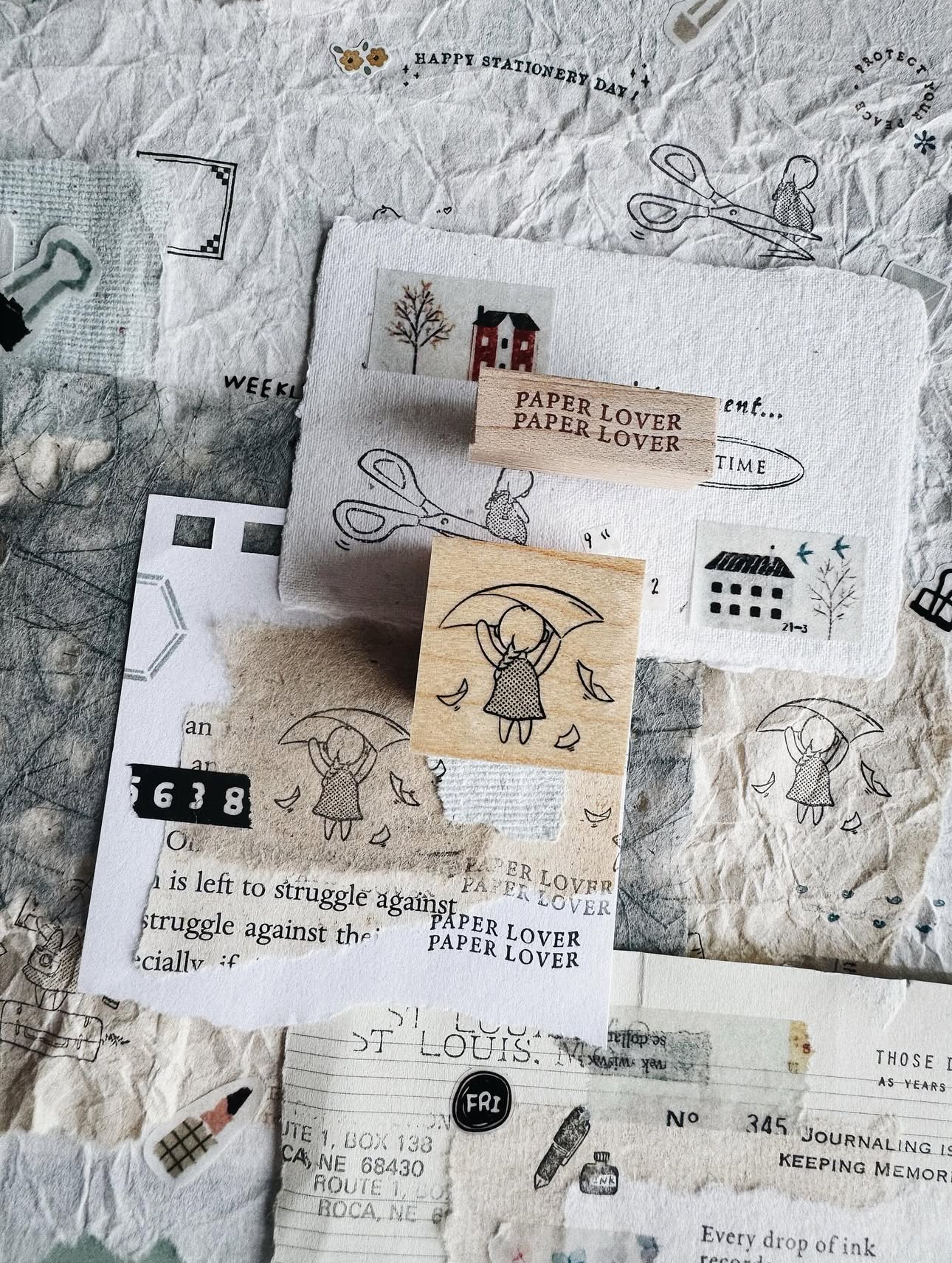 PensPapersPlanner Rubber Stamps - A Quiet Love For Stationery