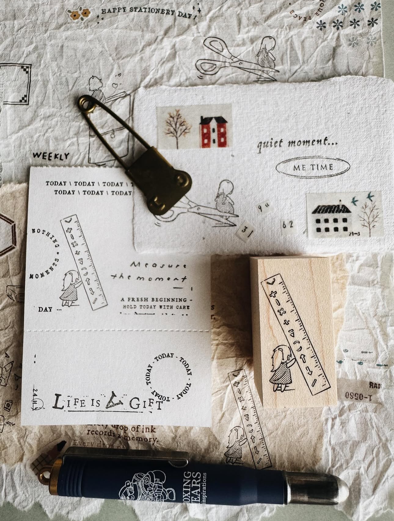 PensPapersPlanner Rubber Stamps - A Quiet Love For Stationery