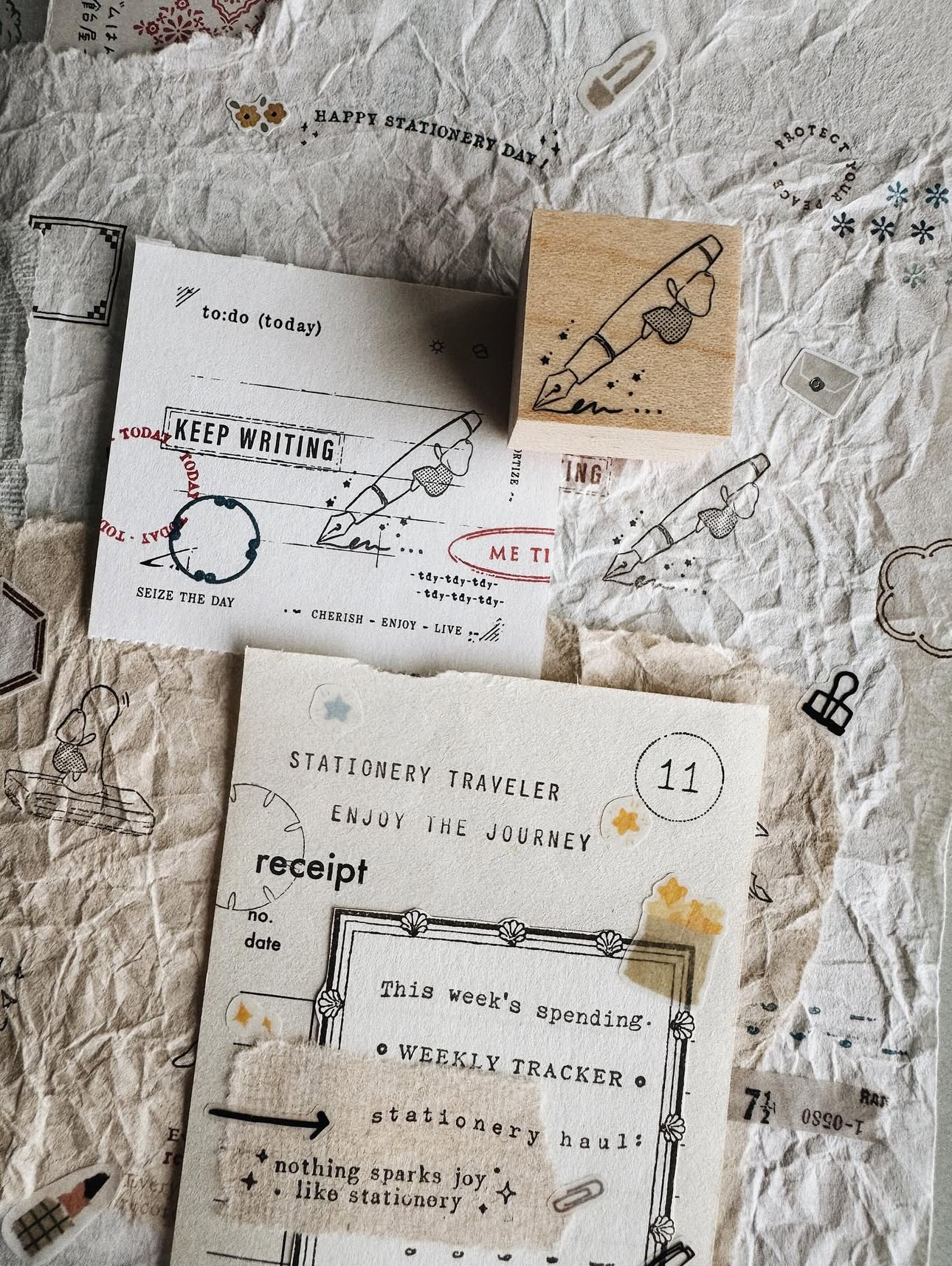 PensPapersPlanner Rubber Stamps - A Quiet Love For Stationery
