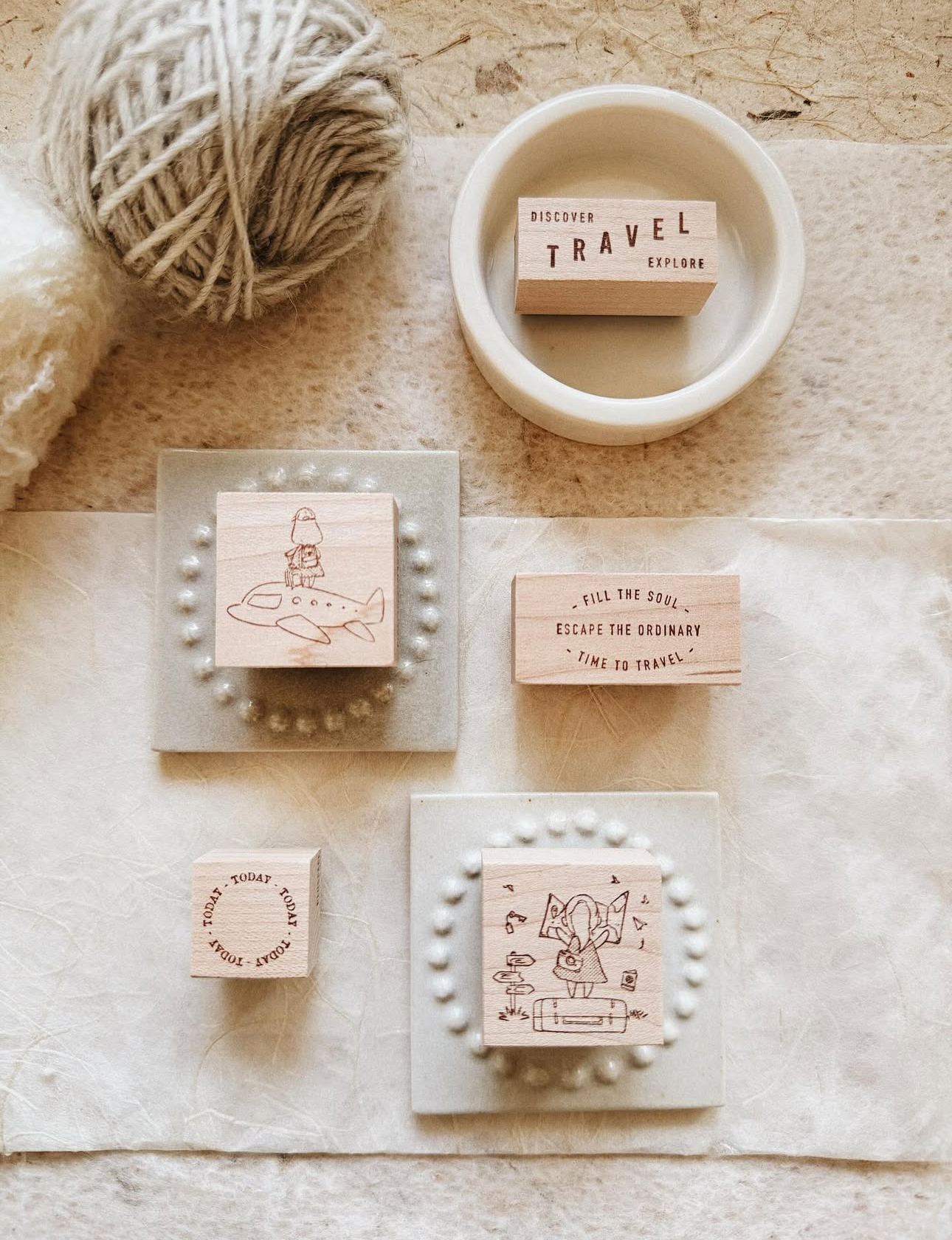 PensPapersPlanner Rubber Stamps - Travel Series