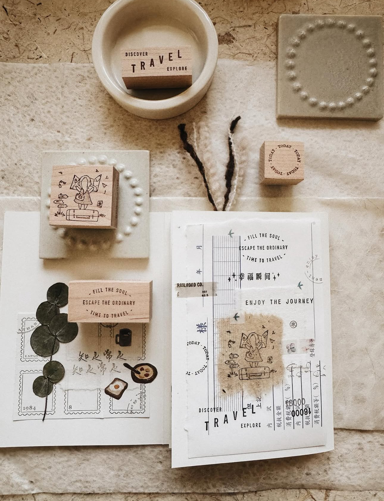 PensPapersPlanner Rubber Stamps - Travel Series