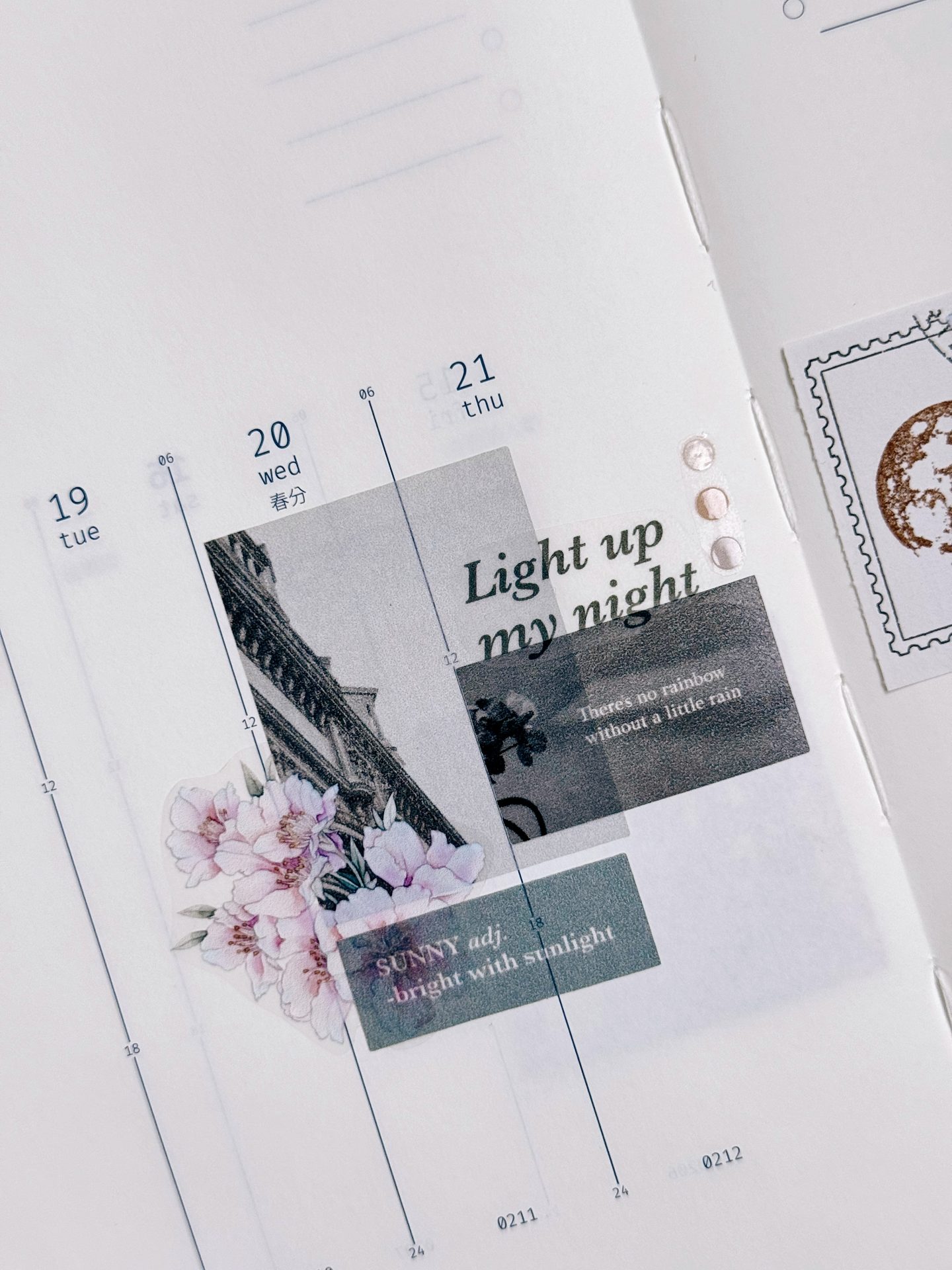 Traveling on Paper Rainy Days Die-Cut Washi Tape