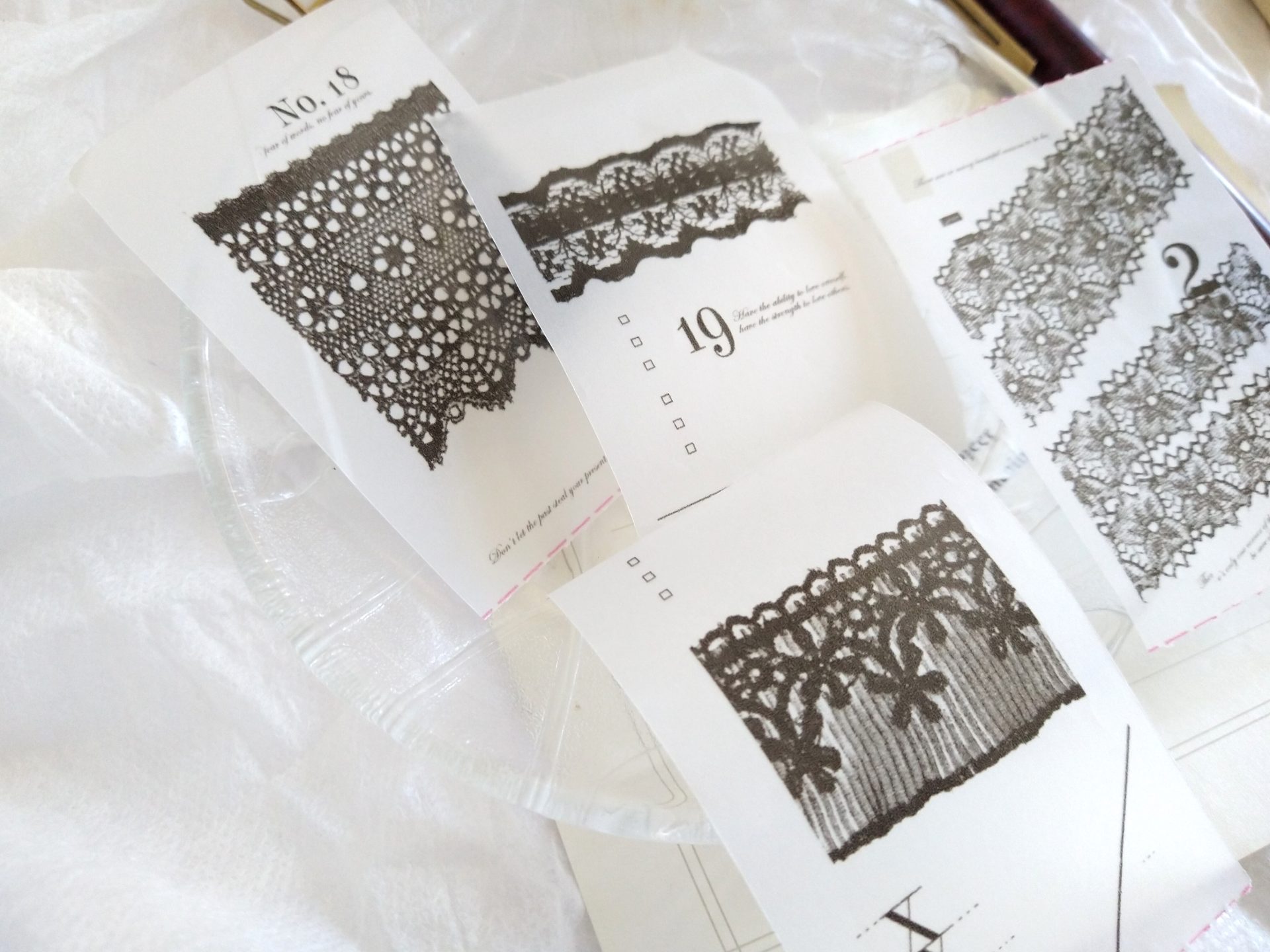 Siyun Studio Tracing Paper Tape - Black Lace