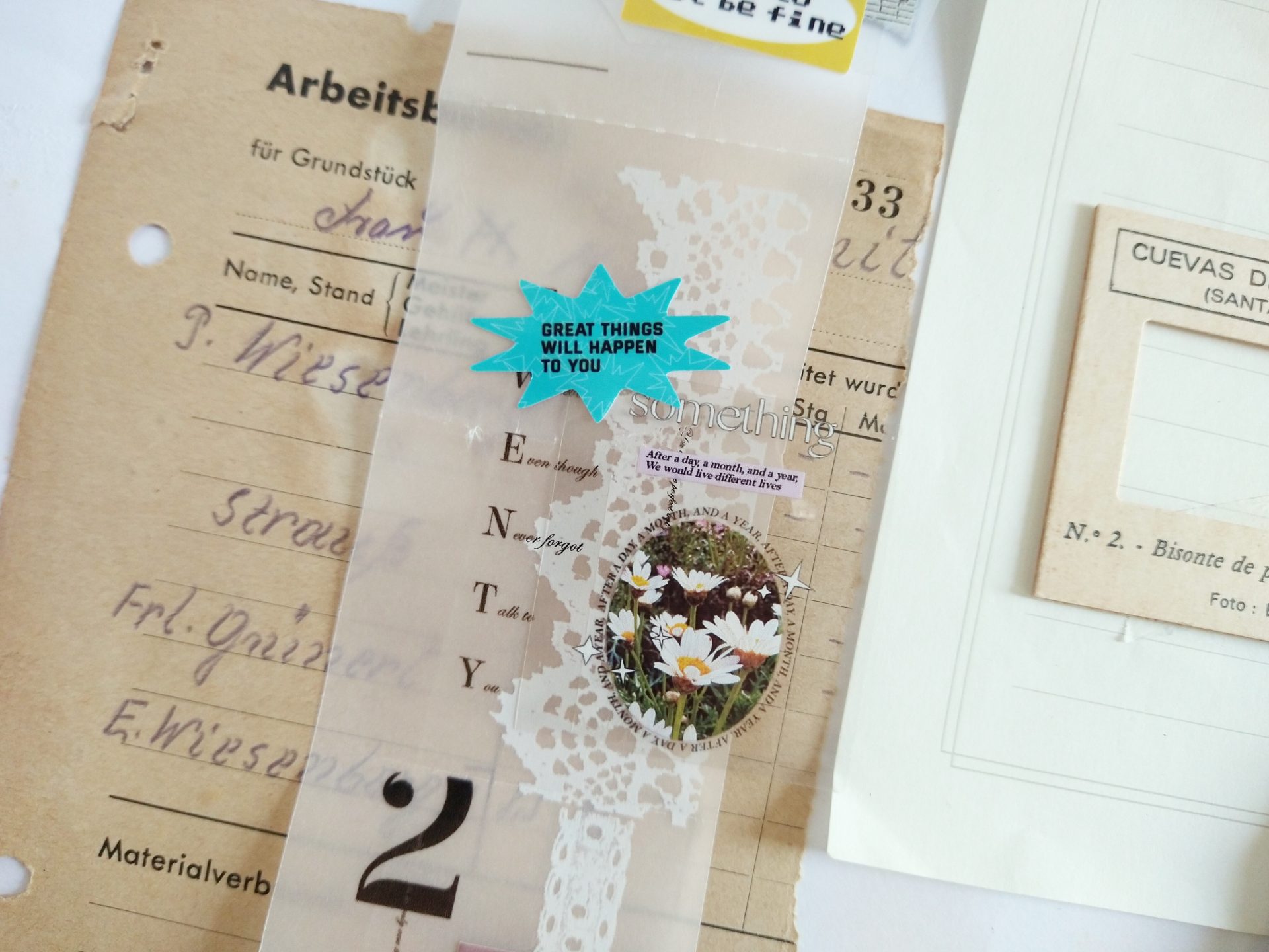 Siyun Studio Tracing Paper Tape White Lace