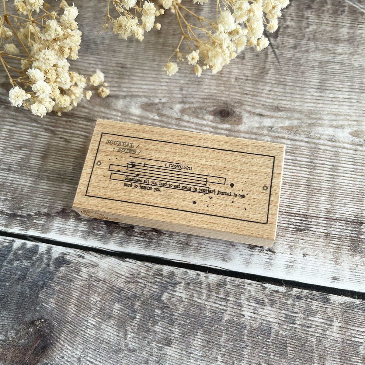 Journal Pages Journal Notes Rubber Stamp