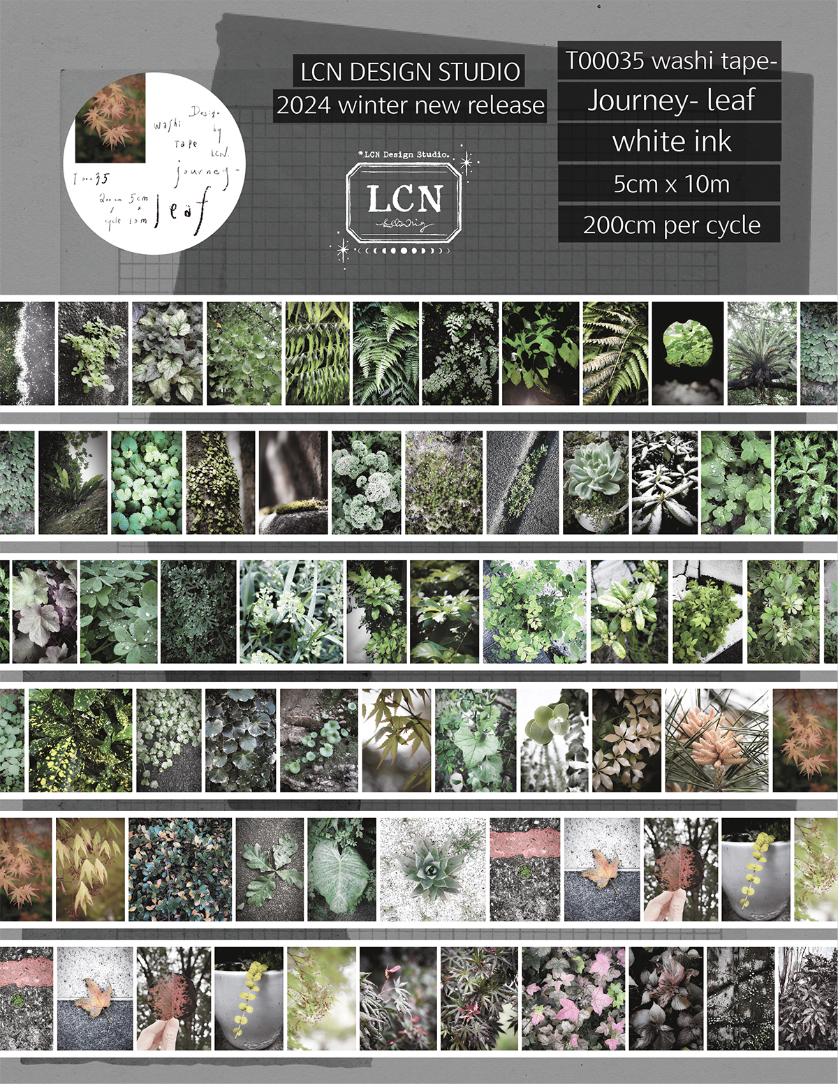 Lin Chia Ning Tape Journey - Leaf (washi or PET) - Image 5