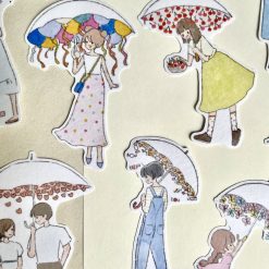 Ms Bulat Stickers - Joyful Umbrellas