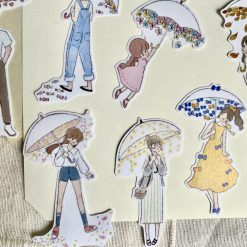 Ms Bulat Stickers - Joyful Umbrellas
