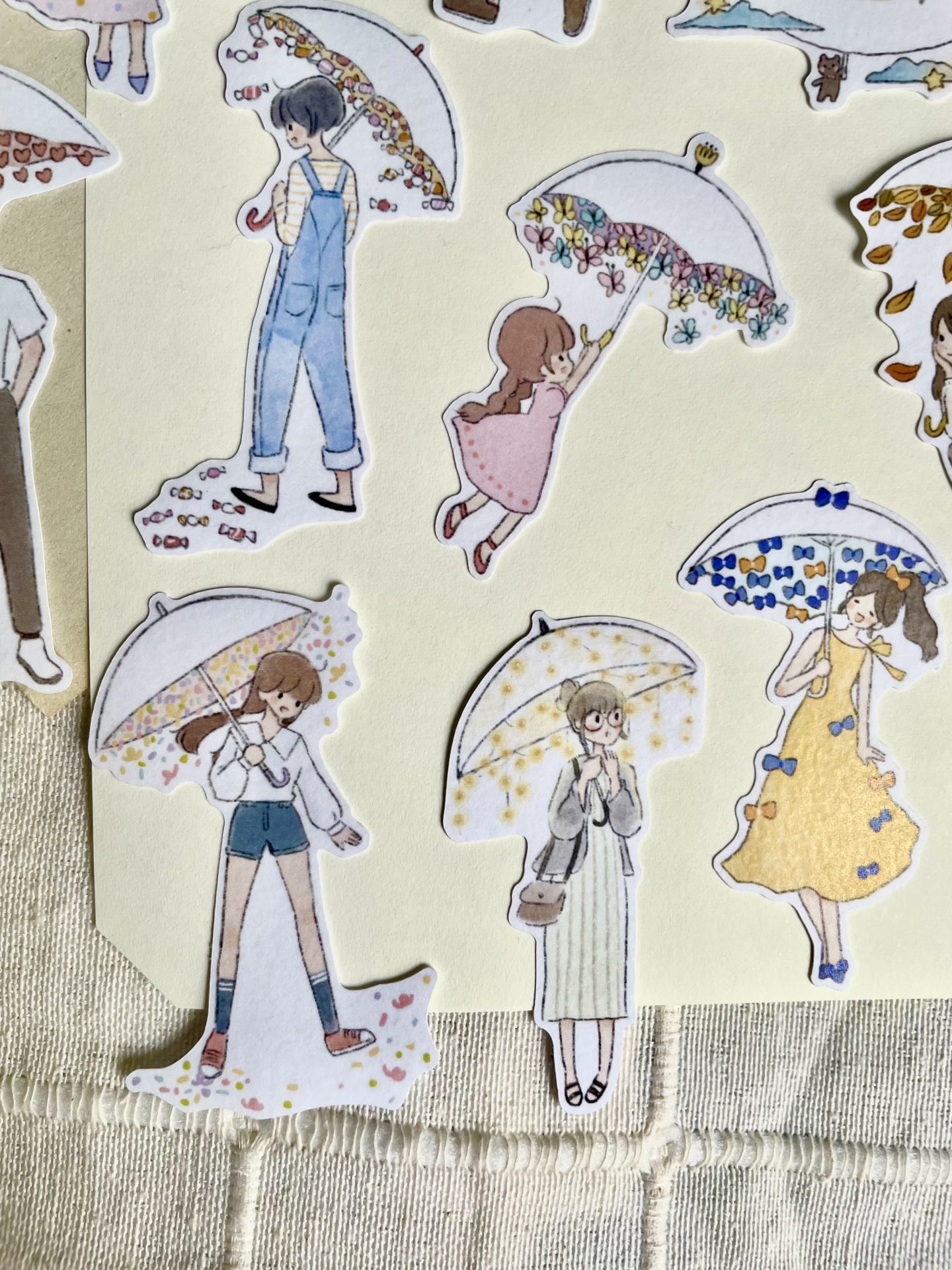Ms Bulat Stickers - Joyful Umbrellas