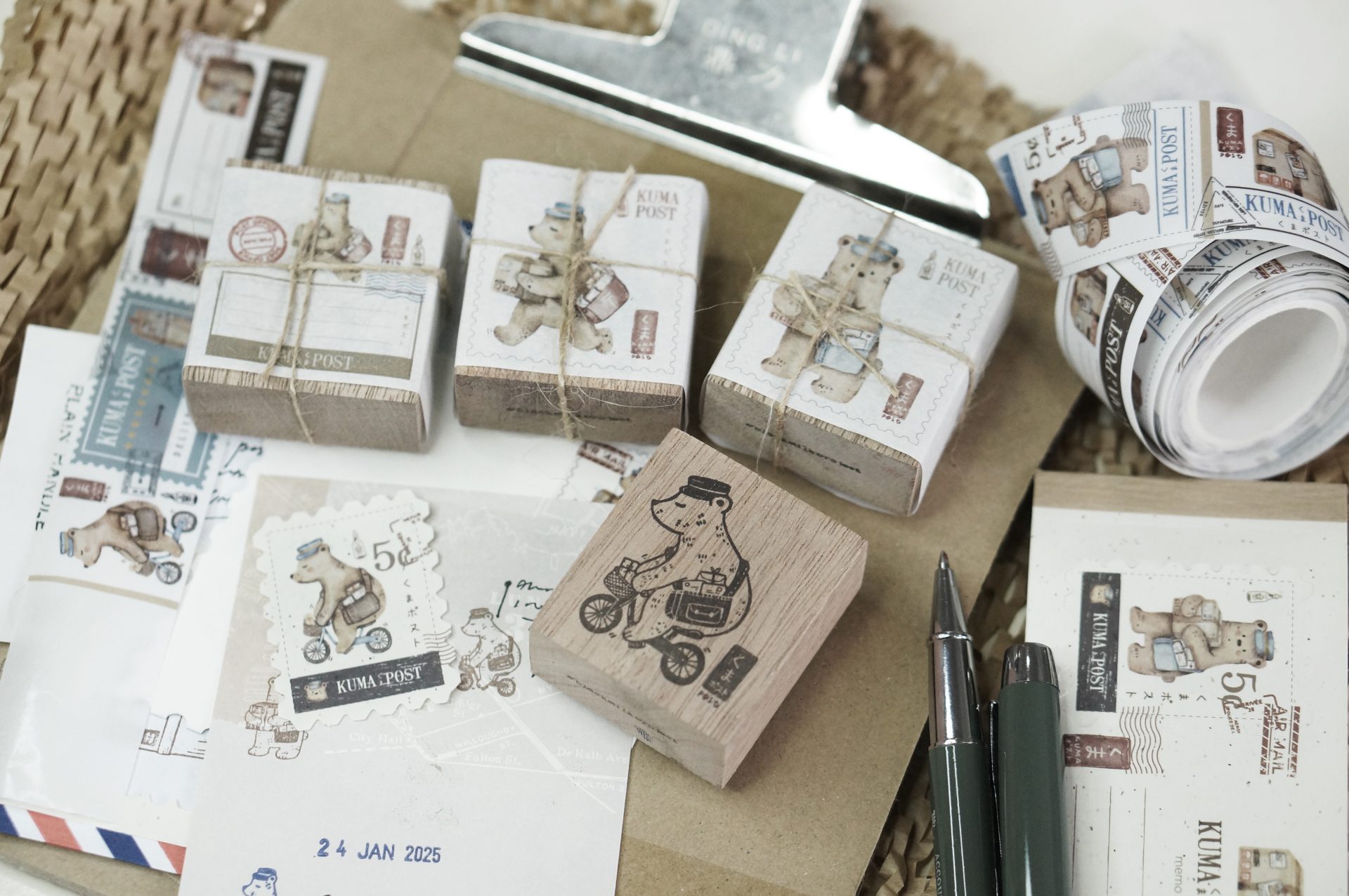 Black Milk Project Kuma Post Rubber Stamps - Bicycle