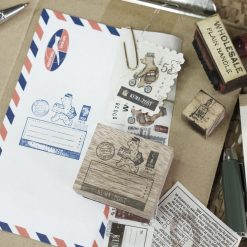 Black Milk Project Kuma Post Rubber Stamps - Label