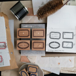 Kurukynki Rubber Stamp - Label (M)
