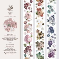 Loidesign Glossy PET Tape - Cloth Flowers