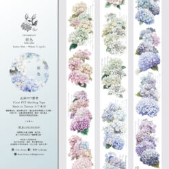 Loidesign Glossy PET Tape - Rain Colour Hydrangeas