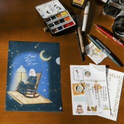 La Dolce Vita A5 Folder - The Day has Stars and Moons