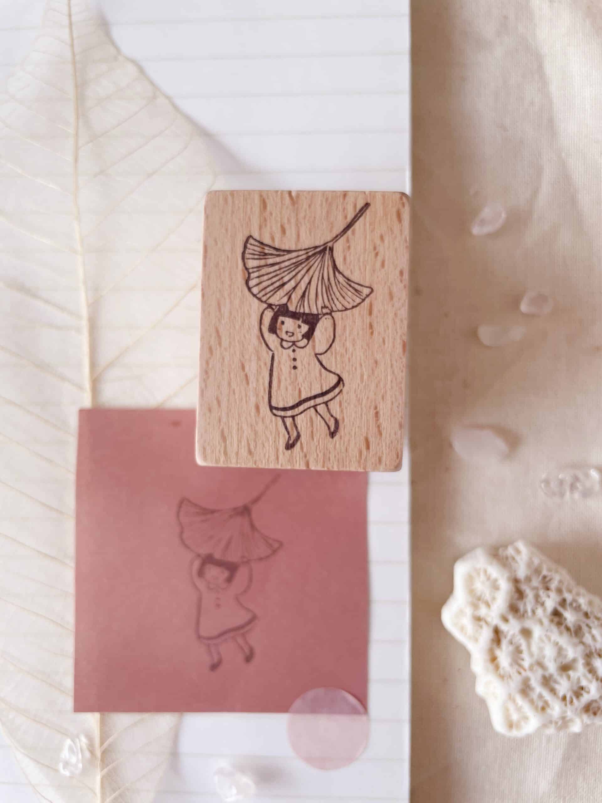 Ms Bulat Rubber stamp - Leaf it to Me!