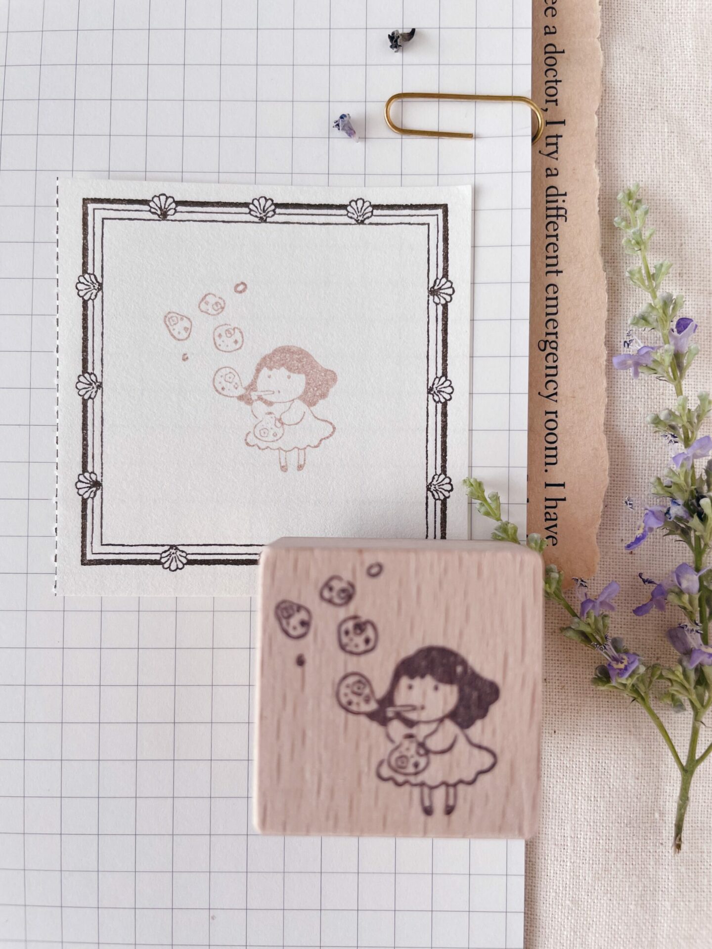 Ms Bulat Rubber stamp - Let it Out // 放开