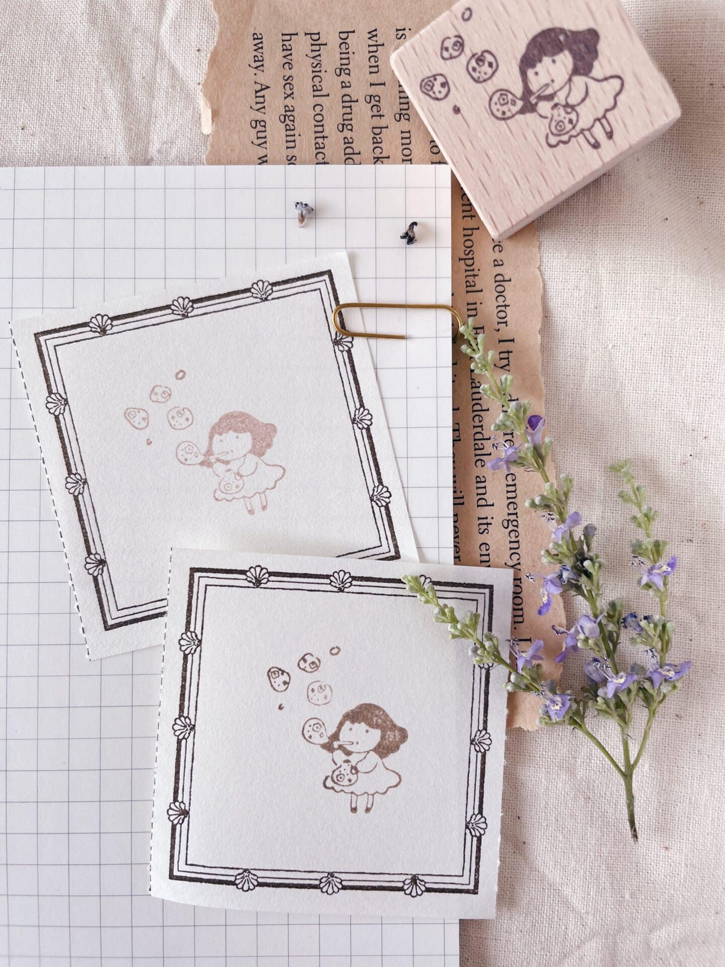 Ms Bulat Rubber stamp - Let it Out // 放开