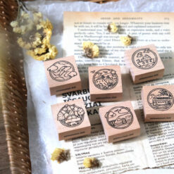 Eileen Tai "Let's Go" Rubber Stamps