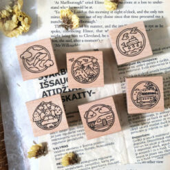 Eileen Tai "Let's Go" Rubber Stamps