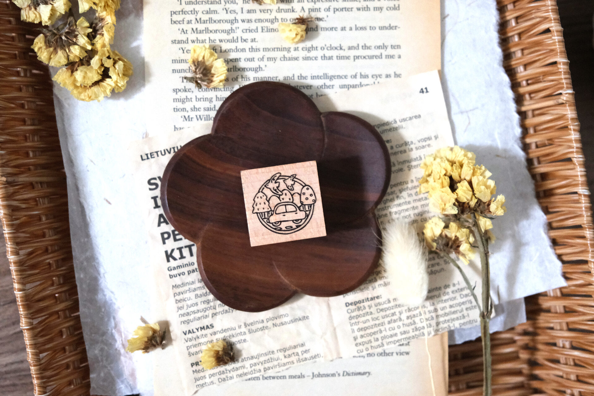 Eileen Tai "Let's Go" Rubber Stamps