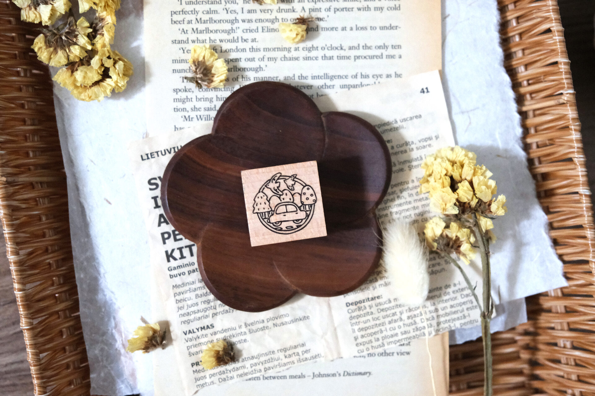 Eileen Tai "Let's Go" Rubber Stamps