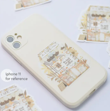 Lettoon Clear Vinyl Sticker - Coffee O'Clock
