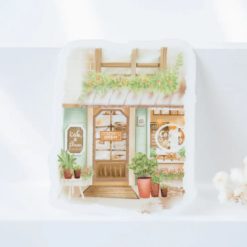 Lettoon Clear Vinyl Sticker - Flower Café