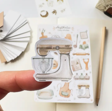 Lettoon Sticker Sheet - Aesthetic Cosy Kitchen